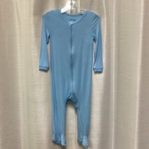Sky Blue Kids Footie Pajamas